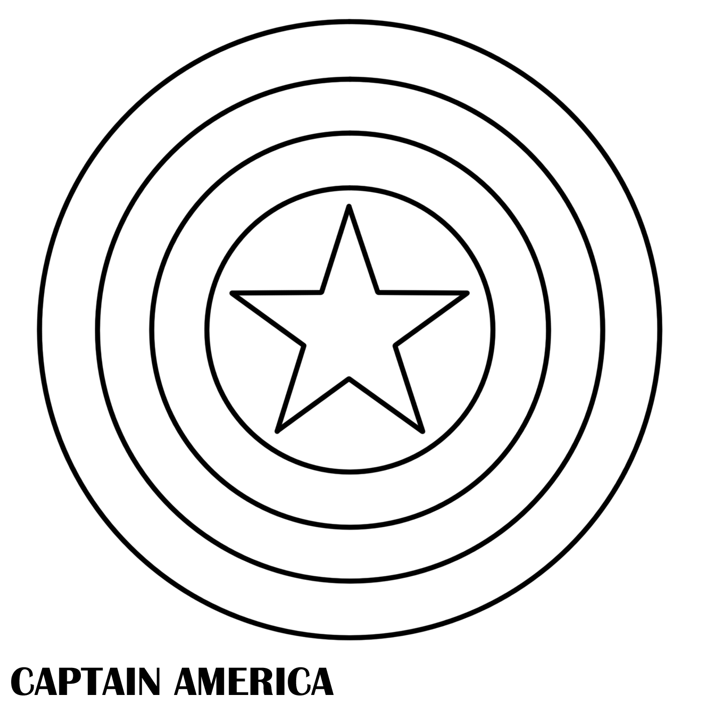 Captain America Logo Drawing | Captain America Coloring/Drawing Pages |  Outline Vector | Printable Cartoon Photos | Free Download | Cool ASCII Text  Art 4 U