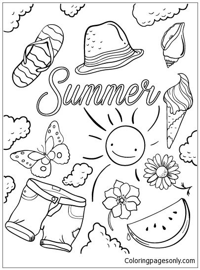Épinglé sur Summer Coloring Pages