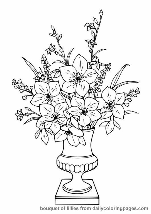 Difficult Flower Coloring Pages - GetColoringPages.com