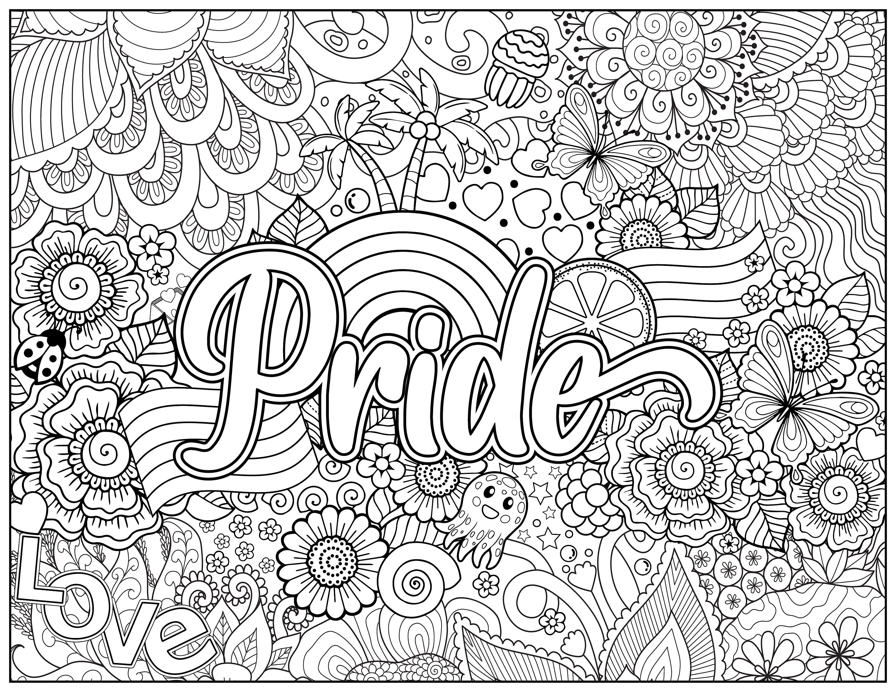 Pride Colouring Pride Coloring Printable Colouring Page - Etsy