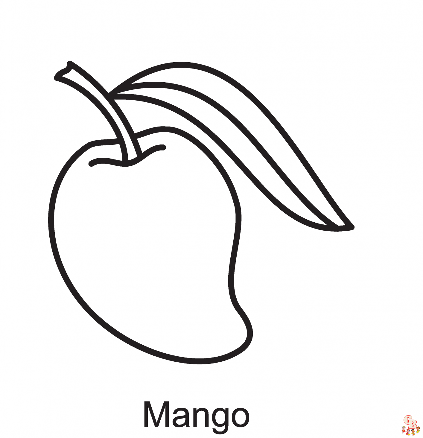 Mango Coloring Pages: Fun and Free Printable Sheets GBcoloring