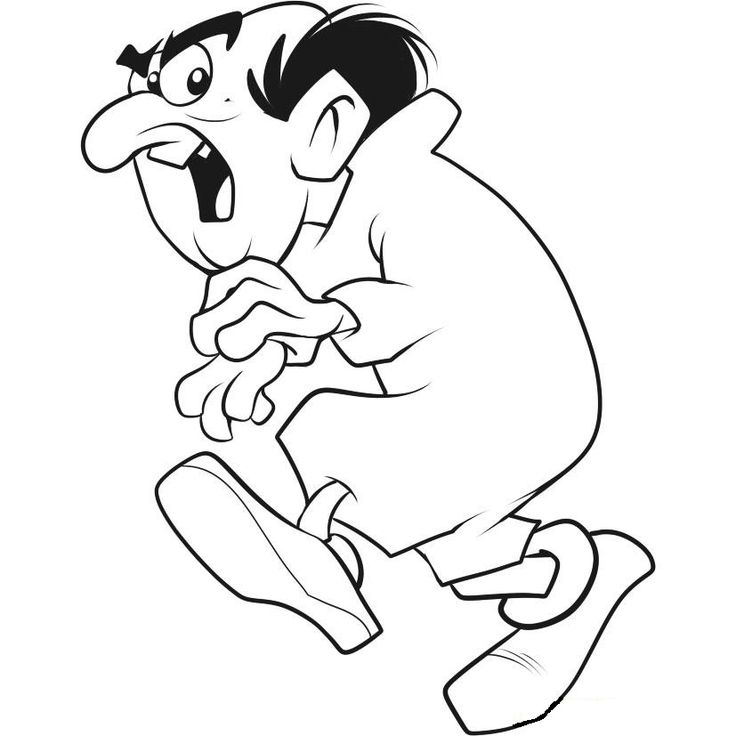 The Smurfs Gargamel Coloring Pages for ...