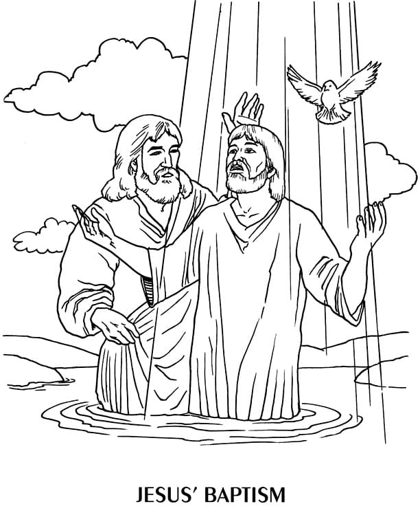 Baptism Coloring Pages - Free Printable Coloring Pages for Kids