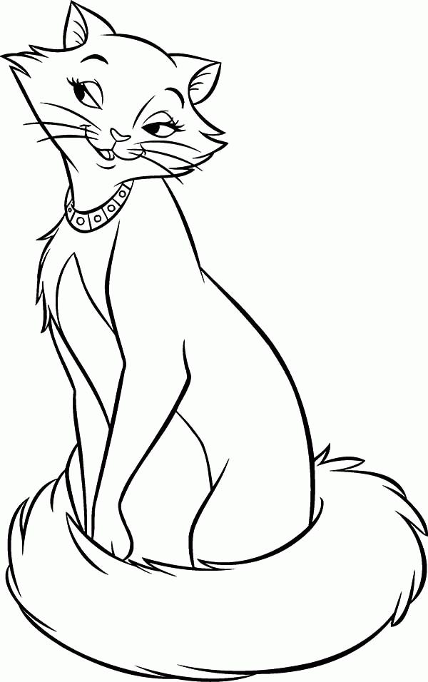 The Aristocats the Charming Duchess Coloring Pages | Bulk Color