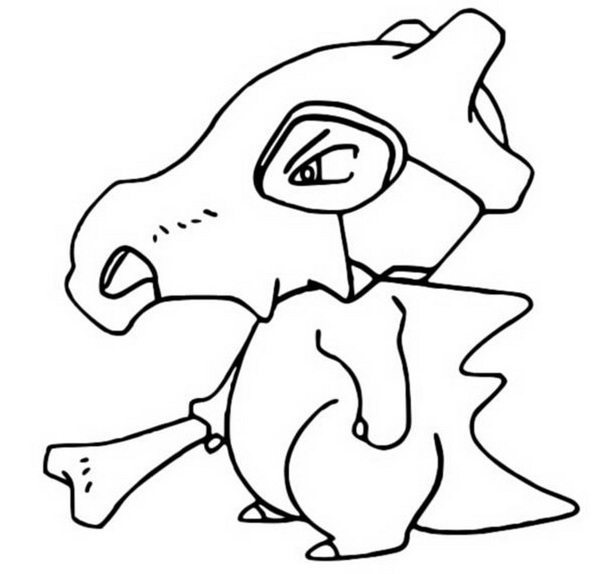 Coloring Pages Pokemon - Cubone - Drawings Pokemon