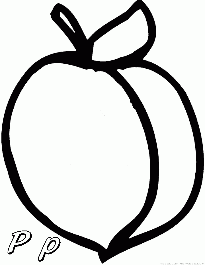 Peaches coloring pages