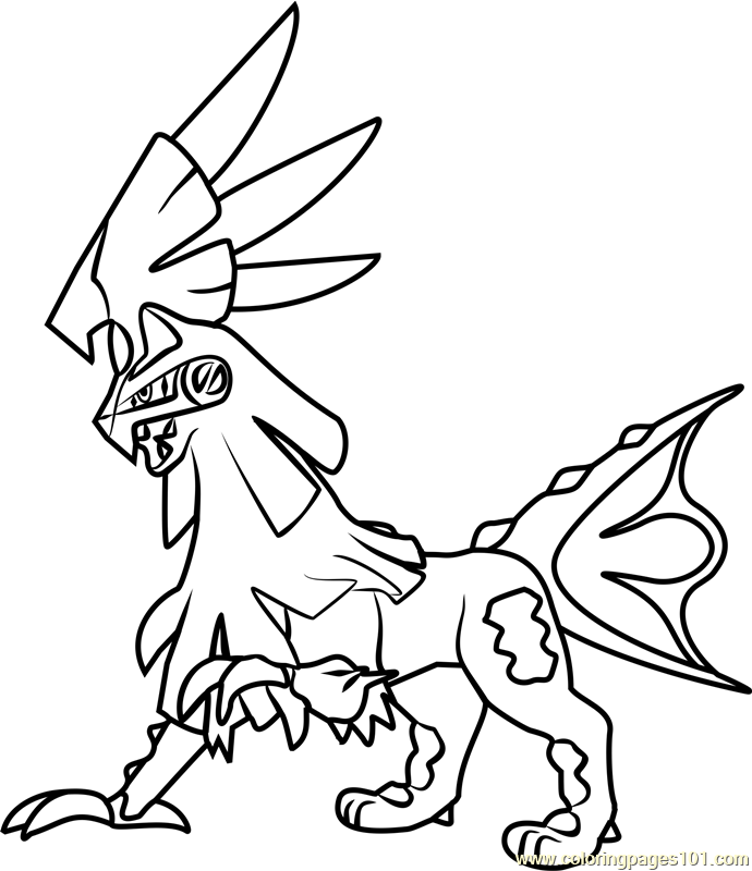 Silvally Pokemon Sun and Moon Coloring Page for Kids - Free Pokemon Sun and  Moon Printable Coloring Pages Online for Kids - ColoringPages101.com | Coloring  Pages for Kids