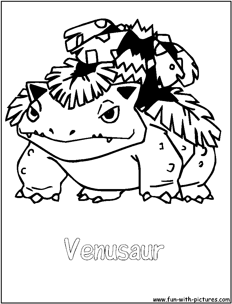 Mega Pokemon Venusaur Coloring Pages ...