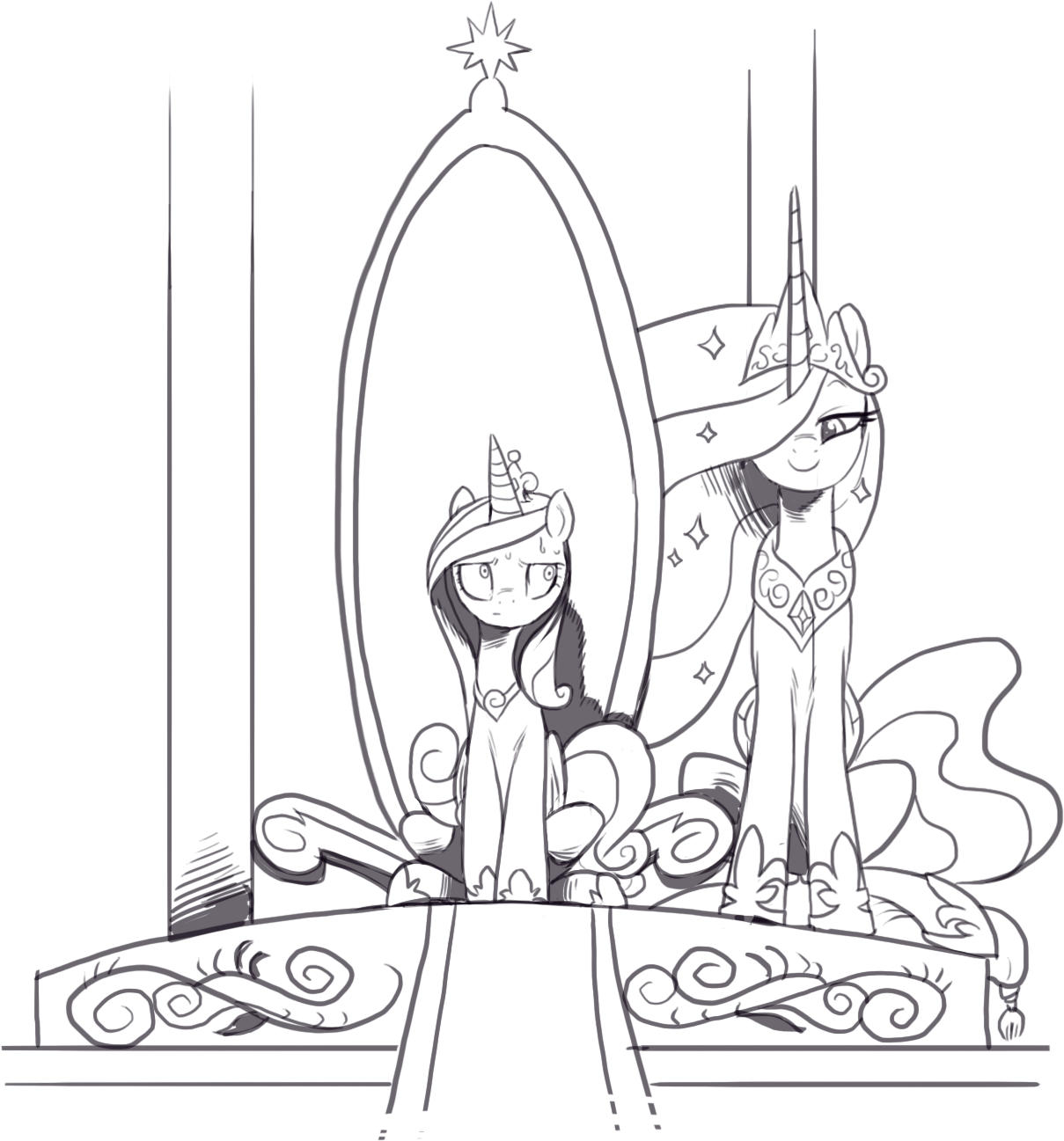 safe, artist:nauyaco, princess cadance ...