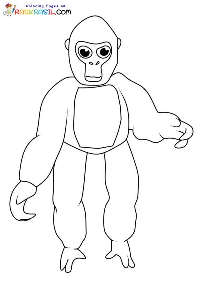 Gorilla Tag Coloring Pages