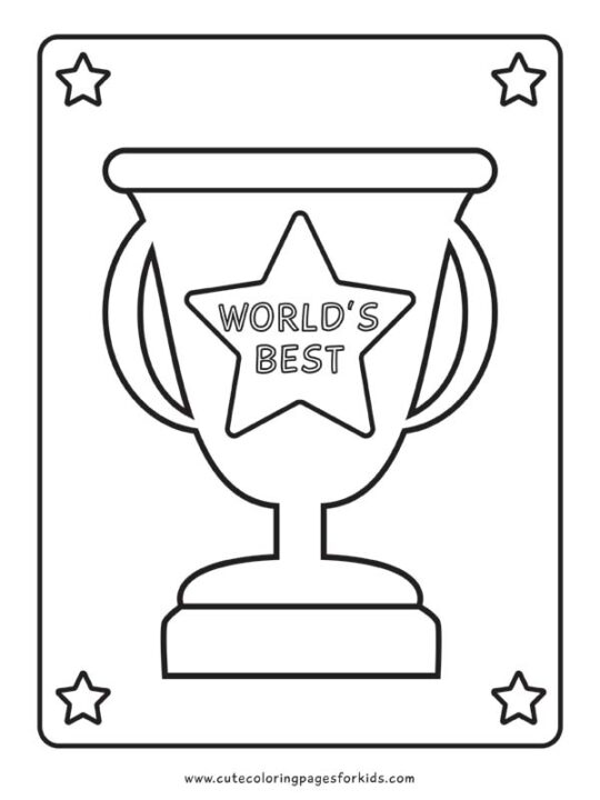 Trophy Coloring Pages - Cute Coloring Pages For Kids