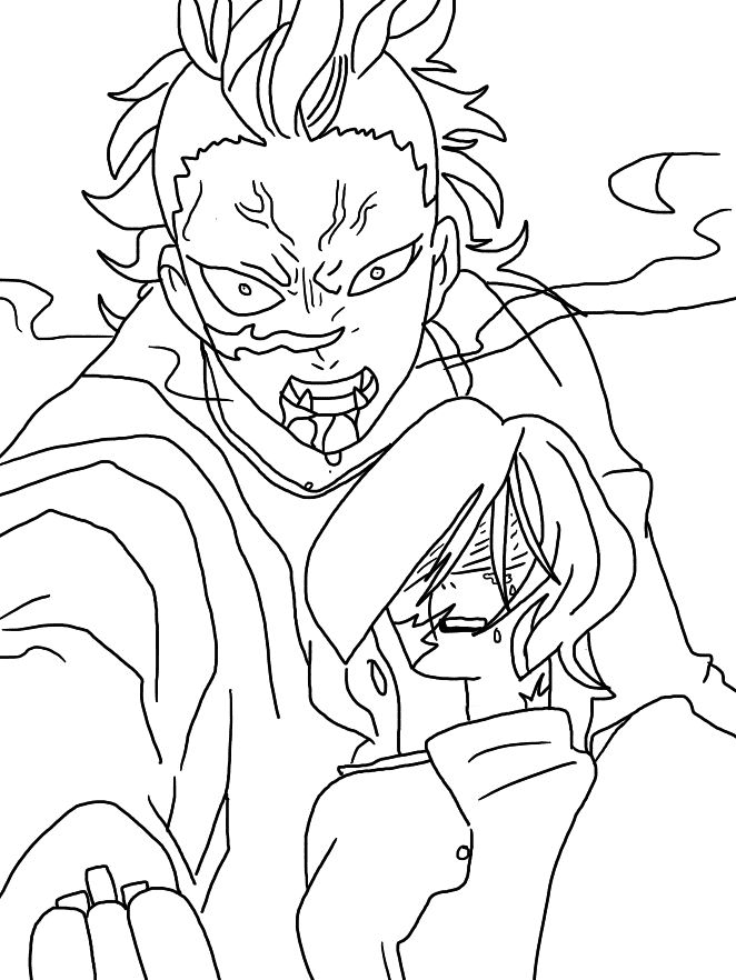 Genya Shinazugawa Coloring Pages ...