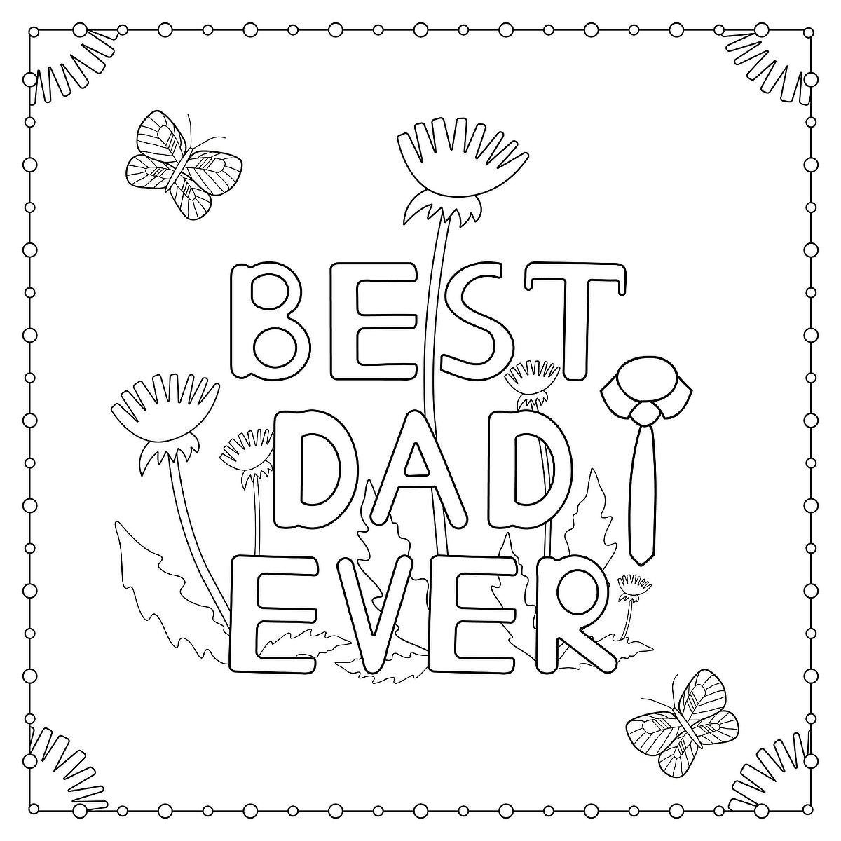 Father's Day Coloring Pages: Free Printable Activity Pages to Color for  That Special Dad | Printables | 30Seconds Mom