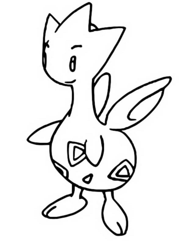 Togetic Gen 2 Pokemon Coloring Page - Free Printable Coloring Pages for Kids