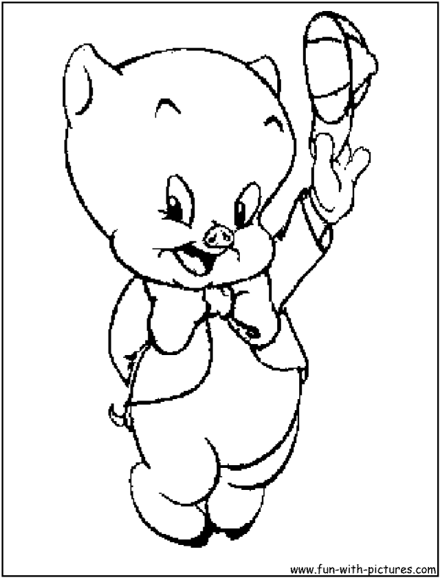 Porky Pig Coloring Coloring Pages 231029 Pig Coloring Pages For Kids