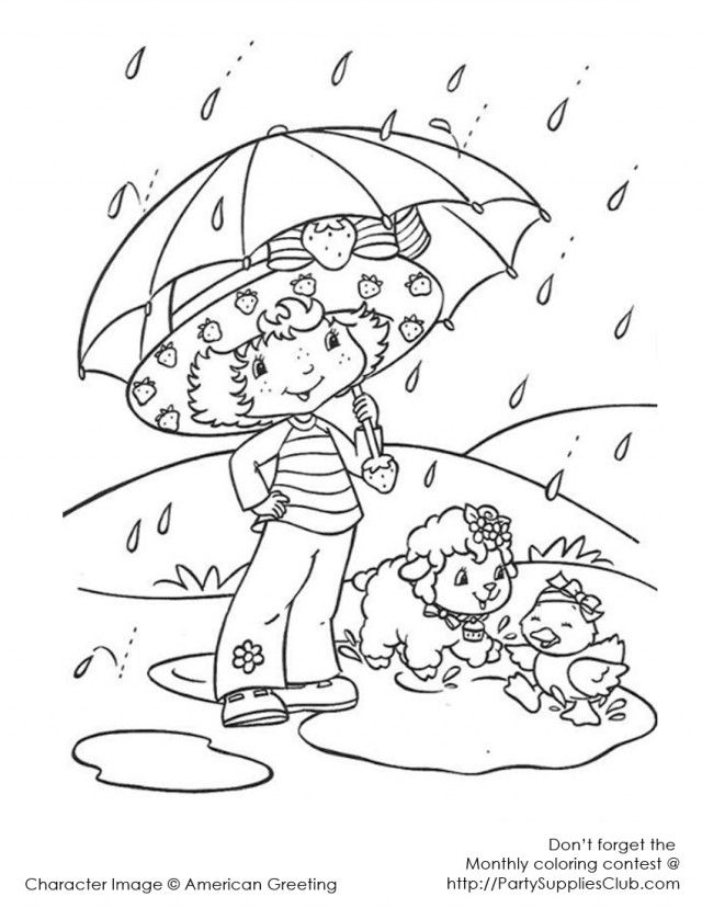 Original Strawberry Shortcake Coloring Pages For Kids | coloring pages