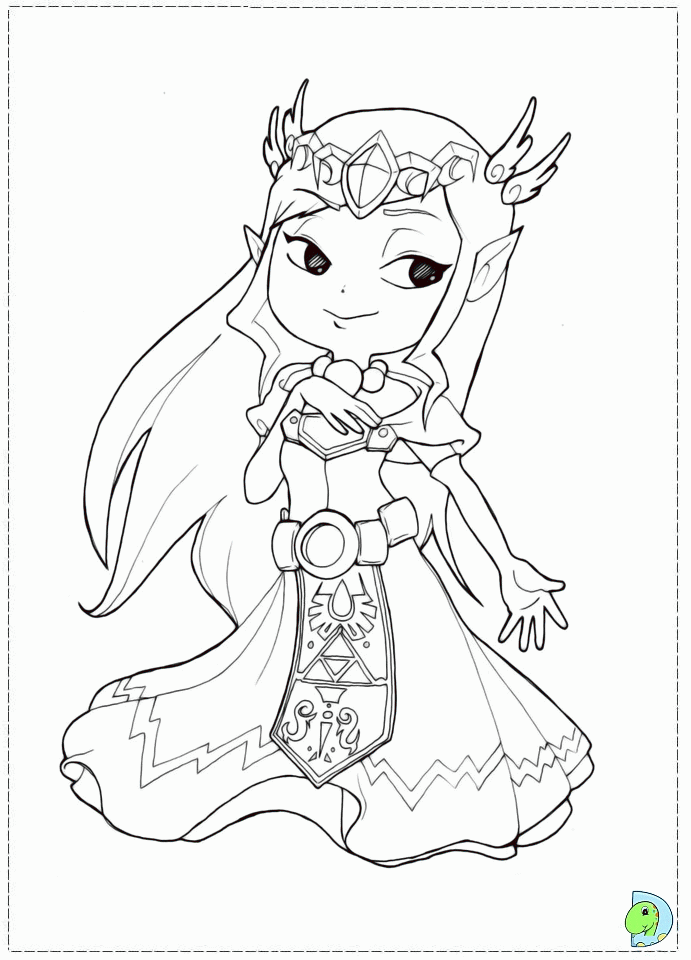 Legend Of Zelda Coloring Pages To Print