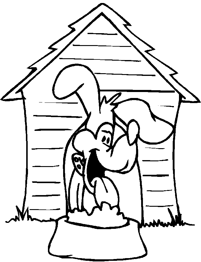 Dog House Coloring Page #2488 Disney Coloring Book Res: 675x877 