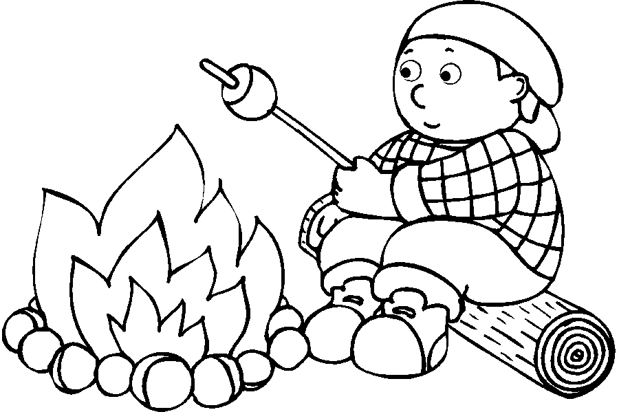 Camping Coloring Pages For Kids 390 | Free Printable Coloring Pages
