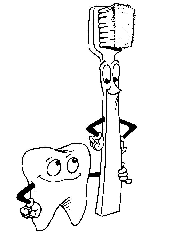 dental hygiene for kids Colouring Pages