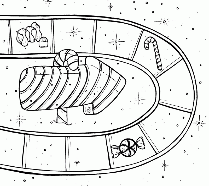 Candyland Coloring Sheet Cake Ideas and Designs