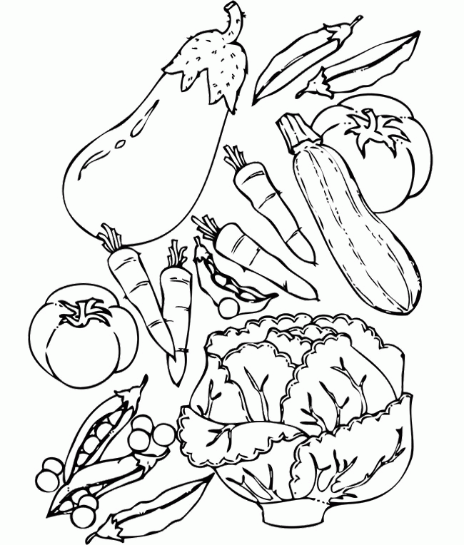Veggie Colouring Pages (page 3)