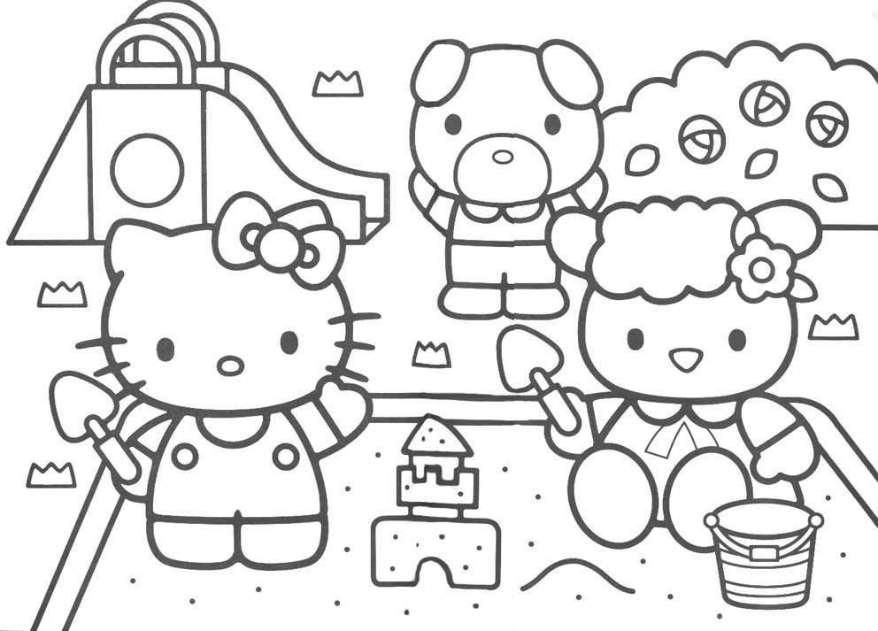 Hello Kitty Coloring Pages Printable For Free - Brotherbangun.