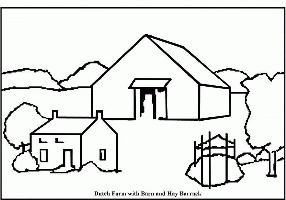 Barn 2 Coloring Page 186703 Farm Coloring Pages For Kids