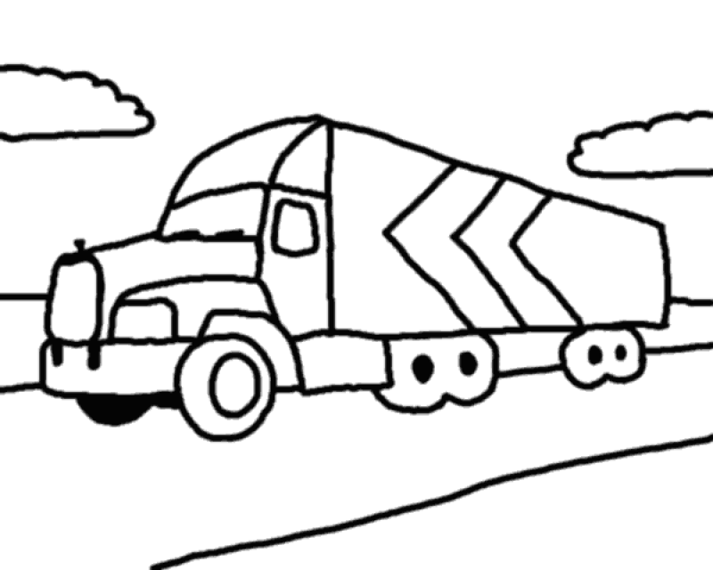 18 Wheeler Coloring Pages - HD Printable Coloring Pages