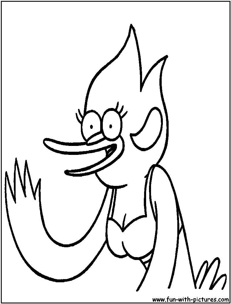 Regular Show Coloring Page