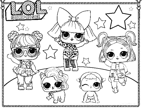 Lol Surprise Doll Coloring Pages - Coloring Pages For Kids And Adults