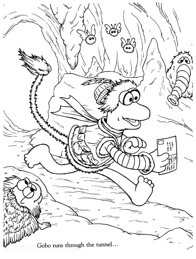 Fraggle Rock, Jim Henson's Coloring Pages | Coloring Books at Retro  Reprints - The world's largest coloring book archive!