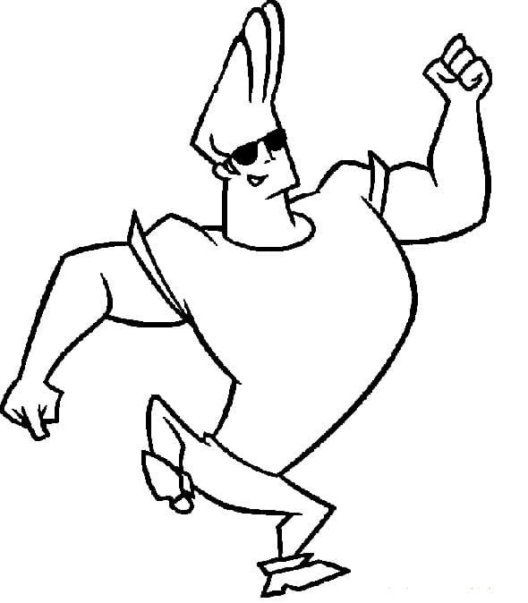 Free Johnny Bravo Coloring Page - Free Printable Coloring Pages for Kids
