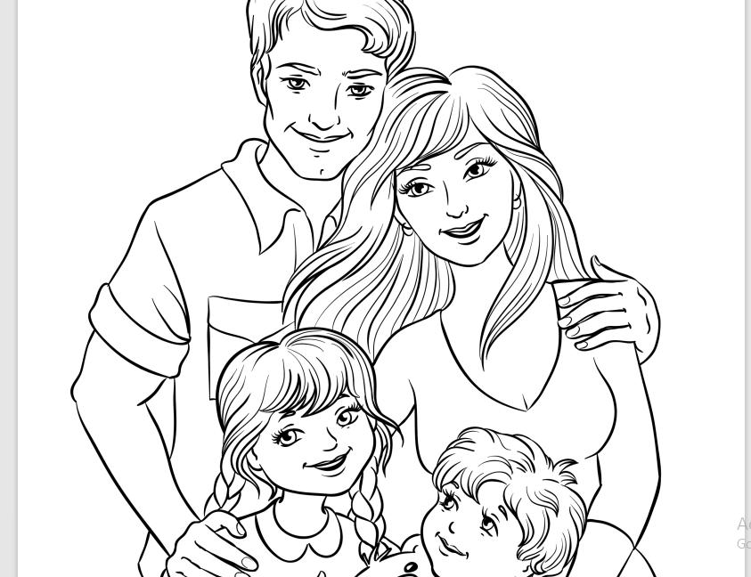 Happy Mothers Day color your own card pdf