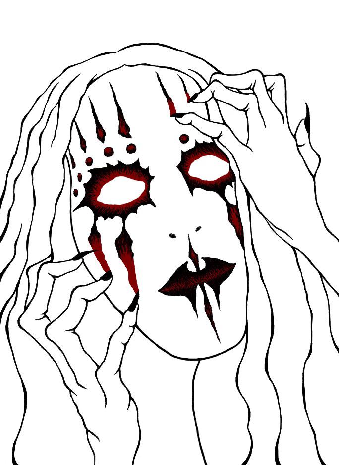 I drew this with a mouse while blasting every slipknot album front to back.  : r/Slipknot