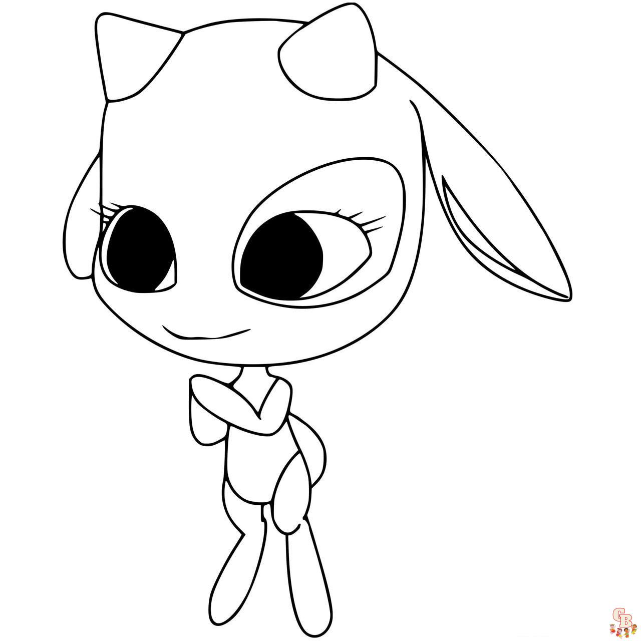 Free Kwami Miraculous Ladybug Coloring Pages | GBcoloring