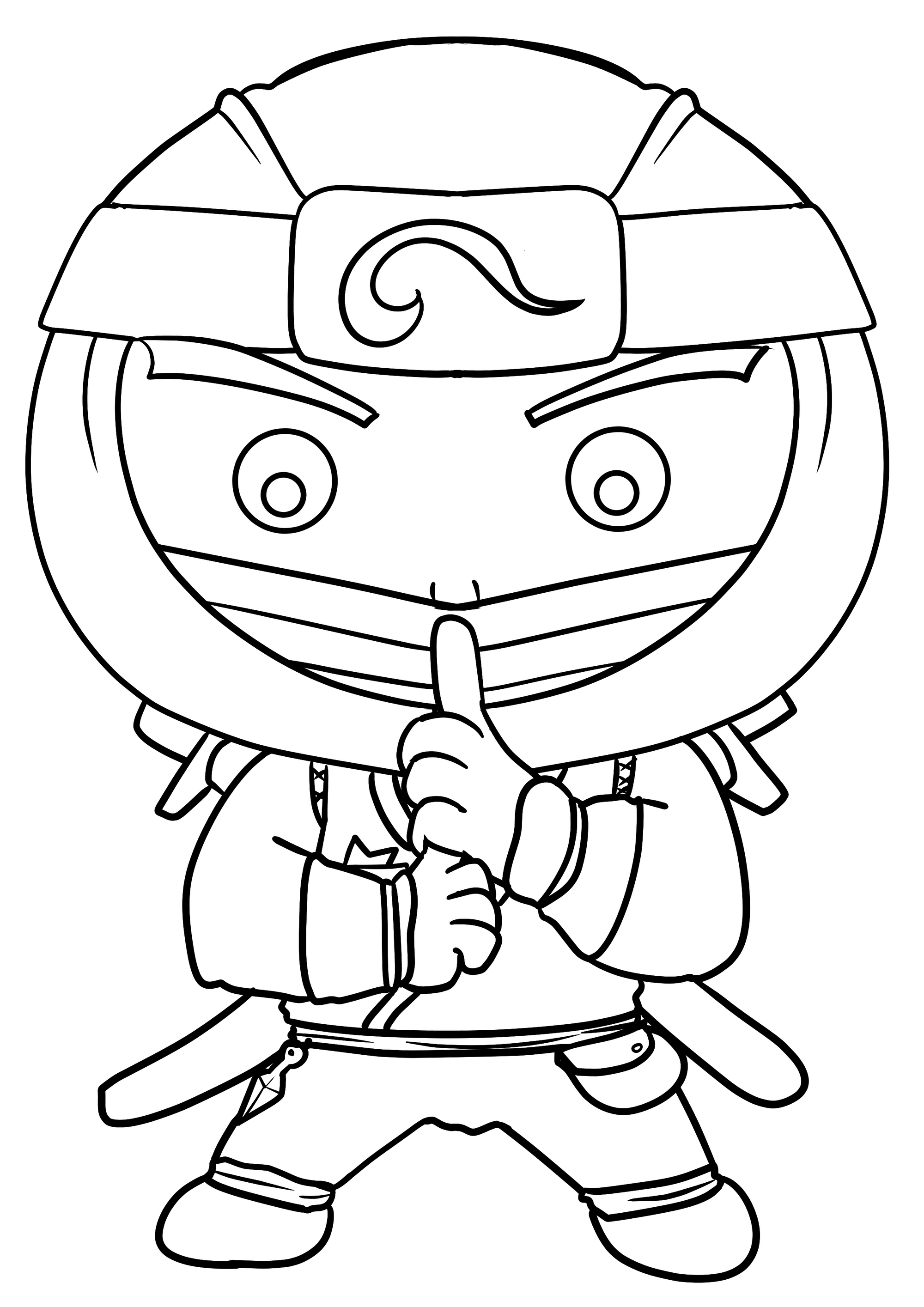 Ninja coloring page for kids NFT - NurieWorld | OpenSea