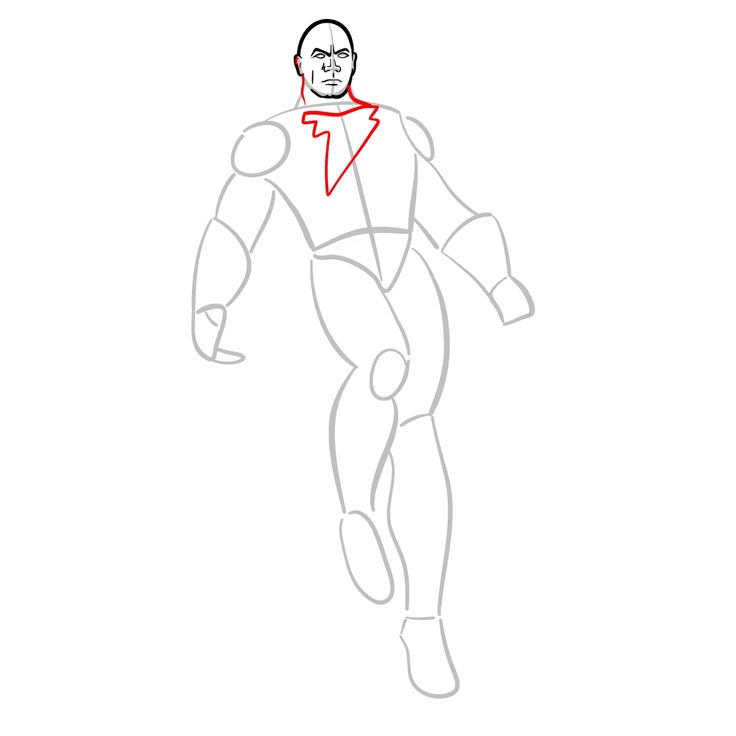 How to draw Black Adam - SketchOk - step-by-step drawing tutorials |  Drawings, Guided drawing, Step by step drawing