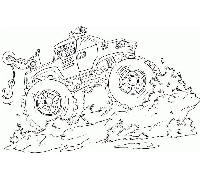 Monster Truck Coloring Pages