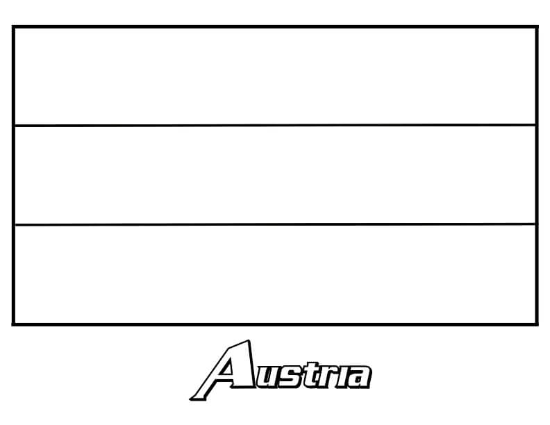 Austria Flag Coloring Page - Free Printable Coloring Pages for Kids