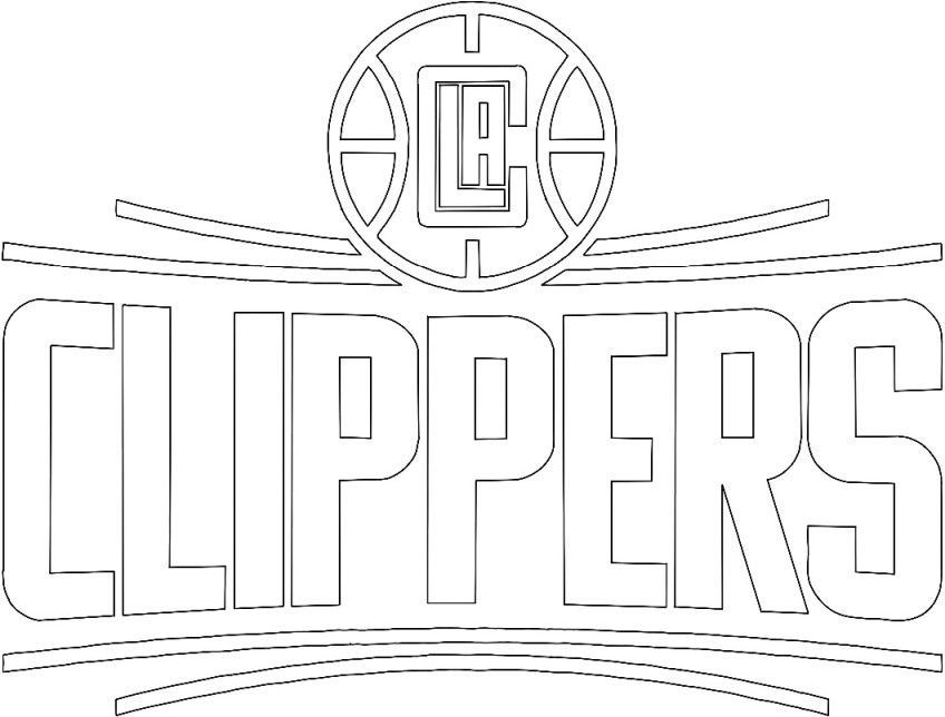 Los Angeles Clippers logo | Sports coloring pages, Free printable coloring  sheets, Coloring pages