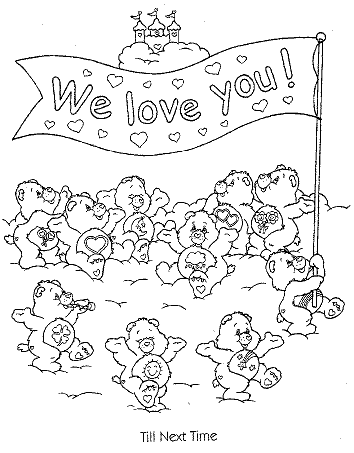 we love you colouring pages - Clip Art Library