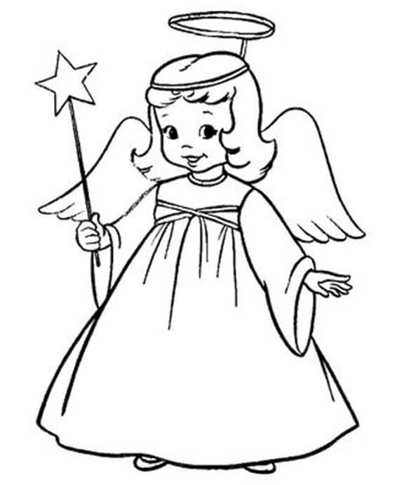 Free & Easy To Print Angel Coloring Pages - Tulamama
