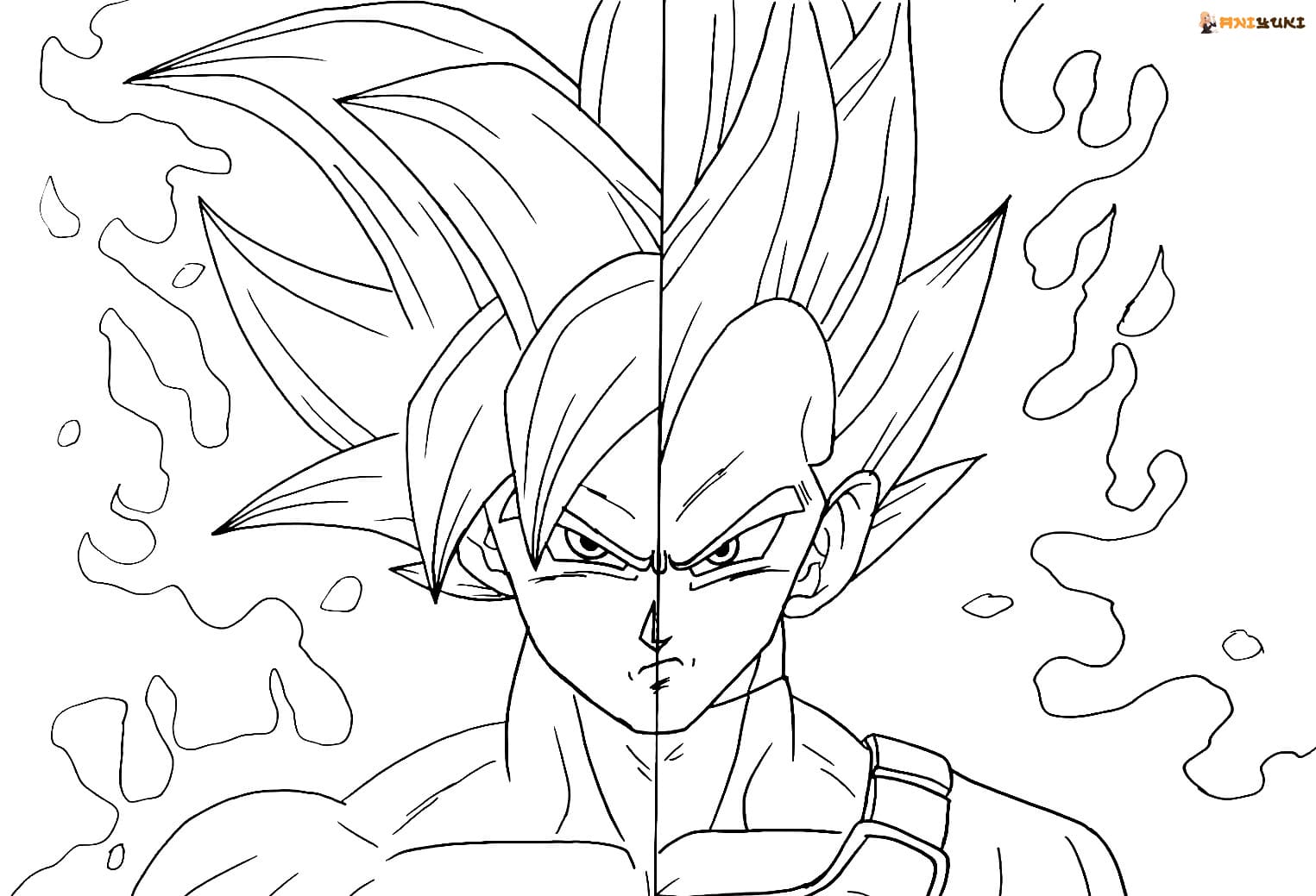 Goku coloring pages - Free printable coloring pages