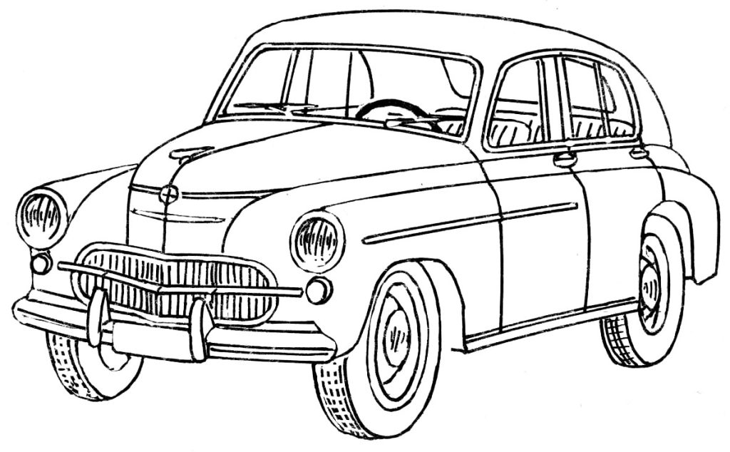 Warsaw cars coloring page 201 – Kindergarten fun