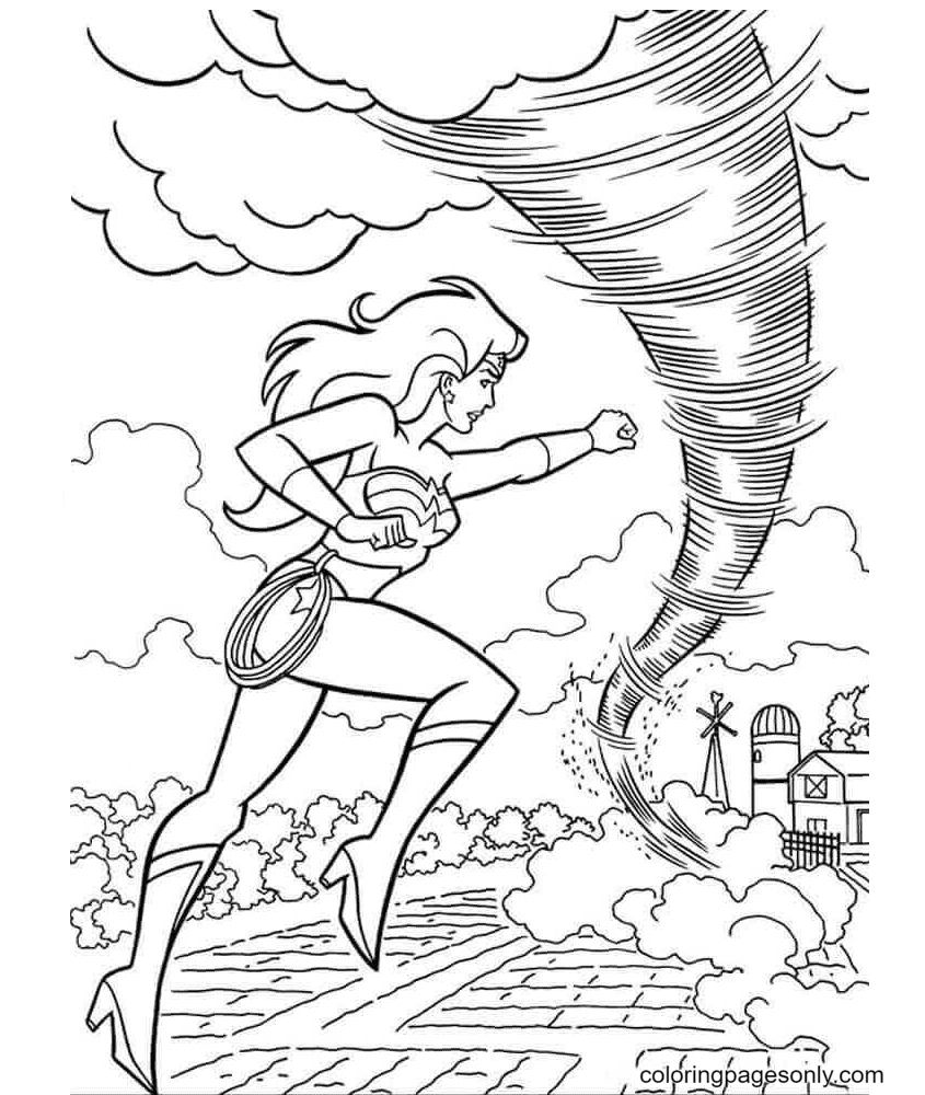 Wonder Woman And Tornado Coloring Pages - Wonder Woman Coloring Pages - Coloring  Pages For Kids And Adults