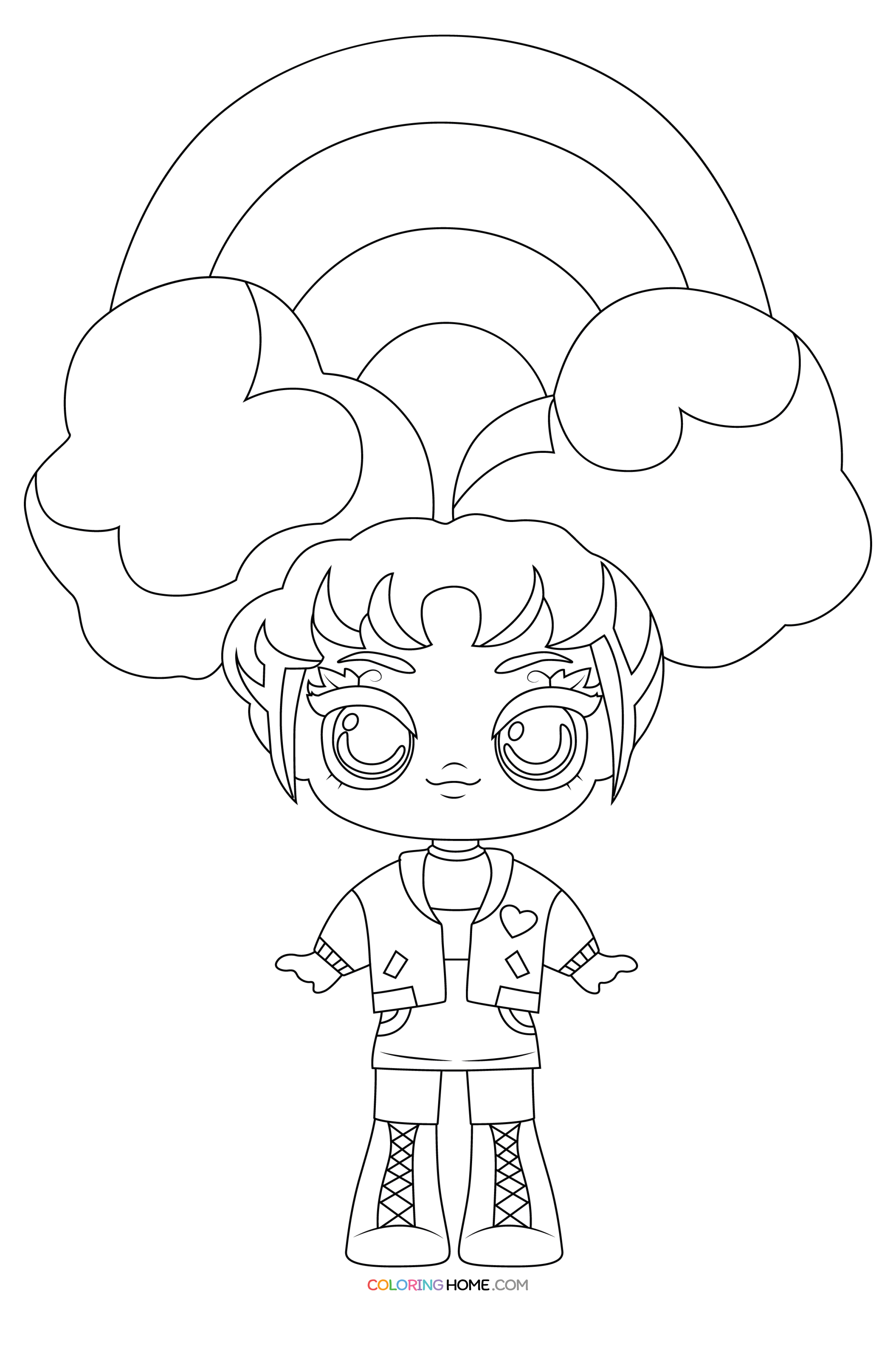 Blume dolls coloring page