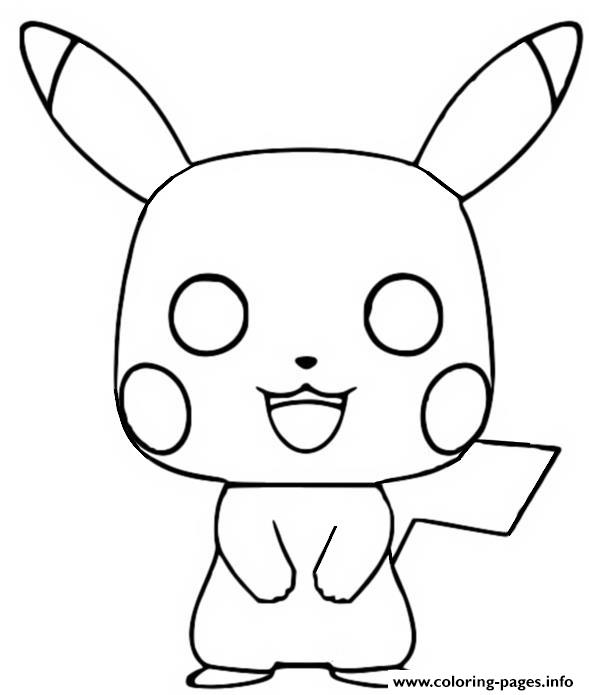 Funko Pop Pokemon Pikachu Coloring Pages Printable