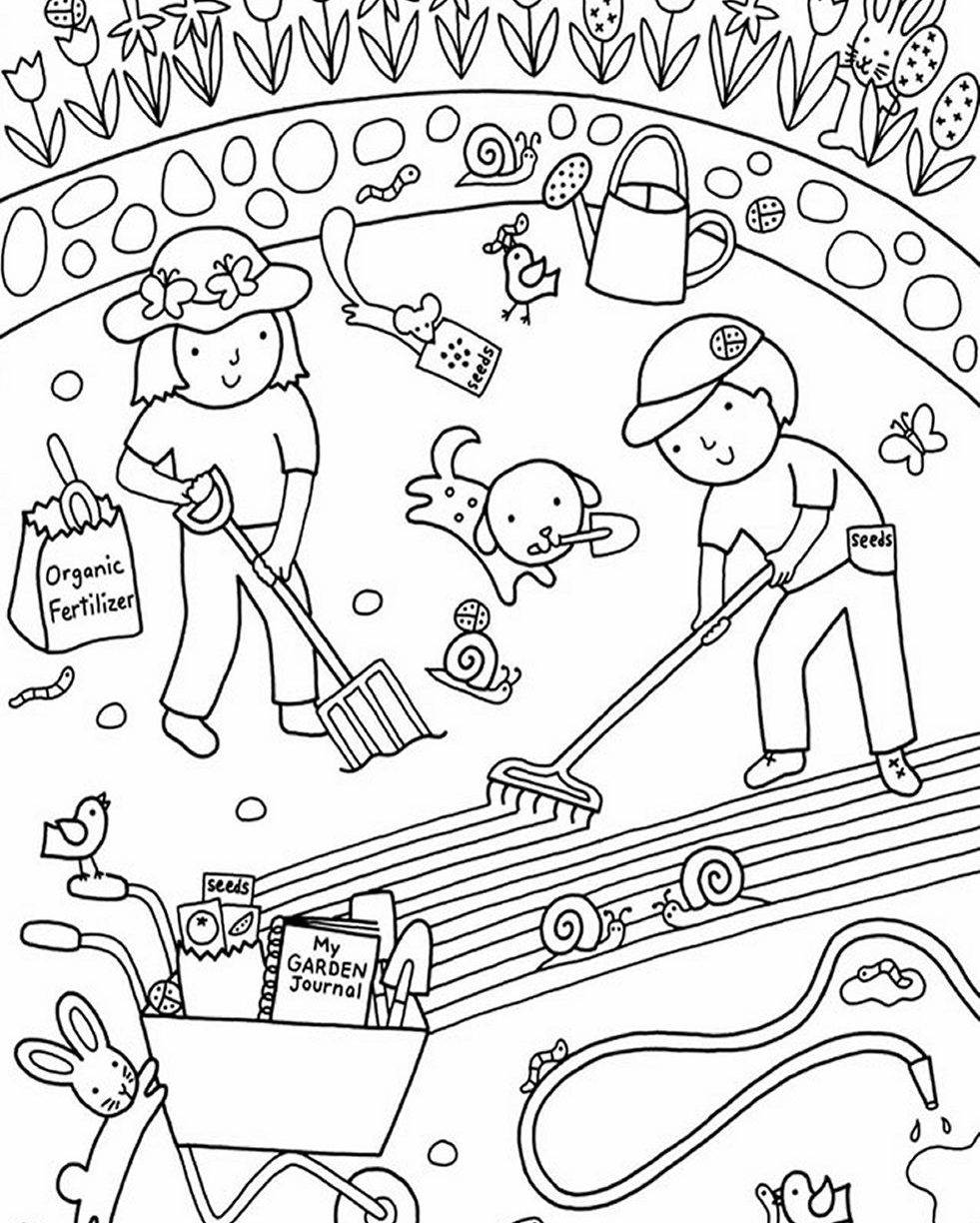 Free Printable Fairy Garden Coloring Pages - Novocom.top