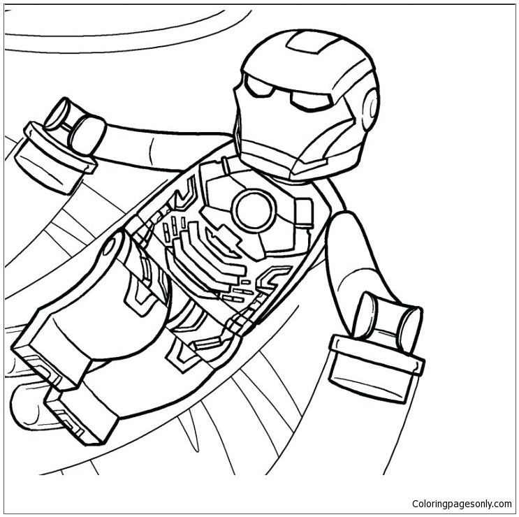 Lego Iron Man 1 Coloring Pages - Avengers Coloring Pages - Coloring Pages  For Kids And Adults